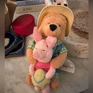 Rare find! Disney Bean Bag Easter Stacking Pooh 8”
